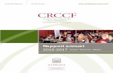 CRCCF – Rapport-Annuel-2016-2017 · intérimaire en 2016-2017, pendant le congé sabbatique de Pierre Foucher. Je continue toutefois de diriger le Chantier Ottawa et j’occupe