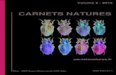 CARNETS NATURES CARNETS NATURES Carnets natures.fr Les Carnets natures (ISSN 2427-6111) sont destinأ©s