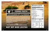 4x6 NH XMRE-INS Penne Pasta With Veggie Sausage Information/4x6آ  Title: 4x6 NH XMRE-INS Penne Pasta