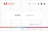 SDRA urgences - SYMPOMED · SDRA Syndrome de Détresse Respiratoire Aigue nouveaux critères de Berlin • Insuffisance respiratoire aigue < 1 semaine • Opacités alvéolaires