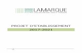 PROJET D’ETABLISSEMENT 2017-2021 - Académie de Lyonlycee-lamarque.etab.ac-lyon.fr/spip/IMG/pdf/projet_etabl... · 2017. 6. 14. · téléphonique) : taux de participation de 89%