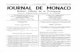 Journal de Monaco - CENT NEUVIÈME' ANNÉE — No 5.695 Le … · 2016. 9. 9. · Archevêque de Milan, est nommé Grand-Croix de l'Ordre de Saint-Charles. Notre Secrétaire d'État,