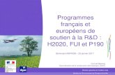 Programmes français et européens de soutien à la R&D ...• « European Drones Outlook Study » • Étude à horizon 2050 du marché européen des drones • onséquen es pour