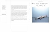 Couverture Mémoire Final - Manufacture · Camille Denkinger Des mots et des corps La forme et la mise syn. dialogue en page de ce mémoire sont inspirés du livre « Déployer »