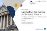 La situation des libertés publiques en France...L’opinion à l’égard de l’ouverture du droit à la PMA 45 44 29 30 41 43 64 50 36 17 40 38 31 40 39 41 32 30 40 46 48 20 17