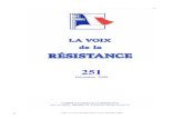 La voix de la R sistance n 251 - Actualités · 2009. 1. 16. · Pierre Morel . 4 CAR – La Voix de la Résistance n°251, décembre 2008 IN MEMORIAM Hommage à Pierre PADOVANI Pierre