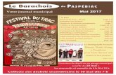 À lire - Ville de Paspébiacvillepaspebiac.ca/wp-content/uploads/2017/05/Barachois-mai-2017.pdf · À lire Festival du Trac... 25 ans page 4, 5 ... une résolution accordant gracieusement