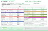 BON DE COMMANDE - Laboratoires Lorica · BON DE COMMANDE (Tarifs valables jusqu’au 31/12/2020) ... impliquant l’acceptation des présentes conditions générales de vente, le