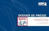 22 au 25 août 2018 - site officiel du cyclisme en Normandie · SUR ROUTE DE L’AVENIR 22 au 25 août 2018 Plougastel (Finistère – Région Bretagne) ... 30.000 à 40.000 spectateurs