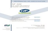 NF 022 - meuble-qualite-certifie.fr · NF 022 – NF Ameublement / Mobilier domestique 6 / 27 Modalités de Gestion – DQ CERT 18-306 Approuvé par le représentant légal d’AFNOR