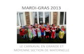 MARDI-GRAS 2013cdn2_3.reseaudescommunes.fr/cities/674/documents/... · MARDI-GRAS 2013 LE CARNAVAL EN GRANDE ET MOYENNE SECTION DE MATERNELLE . Voici le carnaval, et nous nous déguisons: