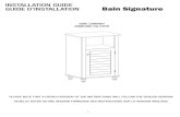 INSTALLATION GUIDE GUIDE D’INSTALLATION Cabinet - install.pdf · 1-Slide back wall (8) at the back side of the cabinet assembly into the grooves of panels (2), (3), & (7). 2-Screw