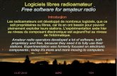Logiciels libres radioamateur Free software for amateur radio · Logiciels libres radioamateur Free software for amateur radio Historique des logiciels libres les plus couramment