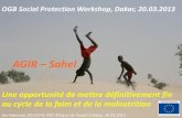 AGIR Sahel - Inter-Réseaux Développement RuralOGB Social Protection Workshop, Dakar, 20.03.2013 AGIR – Sahel Une opportunité de mettre définitivement fin au cycle de la faim
