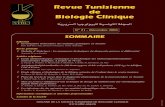 Revue Tunisienne de Biologie Clinique Ò ¥ Òd U § ∂Oº ≤u ∑W K π L∞ · 2020. 2. 28. · Comité de lecture : A. Amor, A. Ayadi, H. Babba, R. Barbouch, F. Barguellil, ...