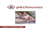 CONTRAT DE PENSION CANINE - pitchounes16.com · TARIFS DE LA PENSION CANINE Pour 1 chien Avec nourriture Sans nourriture 1 jour 16 € 14 € 1 semaine 112 € 98 € 2 semaines 224