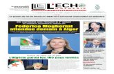 Federica Mogherini attendue demain à Algerlechodalgerie-dz.com/wp-content/uploads/2018/11/n... · instaure le prix de la Ville verte Grande Mosquée d’Alger ... représentante