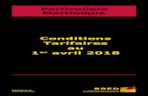 Conditions Tarifaires au 1er avril 2018 - BRED · Le tarif annuel est défini en fonction du volume du coffre et du niveau de ... *Serrurier assermenté de la Banque. - 6 - Martinique