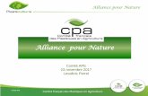 Alliance pour Nature · 2019. 7. 23. · Alliance pour Nature Comité APE Comité français des Plastiques en Agriculture Volume collecté 11 Famille (T) 2015 2016 2017 * (est) 2018