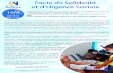 Pacte de Solidarité et d’Urgence Sociale · Pacte de Solidarité et d’Urgence Sociale. Le Département de La Réunion se mobilise pour aider, accompagner et soutenir les publics