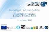 Association des Maires du Morbihan Présentation du projet ... · Débits partagés avec les autres mobiles ou boxes connectées au pylône ... Source : Arcep. La solution : la fibre