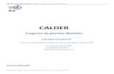 CALDER - Musée Soulages Rodez€¦ · Alexander Calder sculpteur américain, fils et petit-fils de sculpteur et de mère peintre arrive à Paris en 1926. Durant sept années (1926-1932)