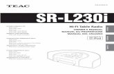SR-L230i(EFS)audio.teac.com/content/downloads/products/793/srl230i_om.pdf · 2014. 2. 18. · iPod avec connecteur pour dock Incluye adaptadores para: iPod nano iPod con vídeo iPod