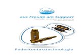 Batterieladekontakt / Battery Probes · • SC - Solder cup, for soldering The custom spring contact strips of uwe electronic enable an individual building of a spring contact based