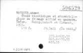 5116529 Étude biochiraique et gigue du trcmage affianc en saumure. Thé se Nancy,Oudart et Clément , 1972. 29,5x21 /_Cu bibl. 7 577.1:637.33