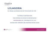 Tutoriel Lilagora Partenaires Orthophonie Final 20191220orthophonie.univ-lille.fr/fileadmin/user_upload/... · Plusieurs onglets vous permettent de configurer votre compte (coordonnées