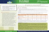 DE LA THÉORIE… · 2013. 6. 11. · Faire une analyse plus approfondie, chez les élèves fréquentant les écoles de langue française de l’Ontario, de leurs aspirations éducationnelles