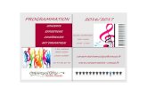 PROGRAMMATION 2016/2017 · 2019. 6. 11. · 17h00 à 18h00 : Concert de F.LASTEYRIE et 19h00 à 20h00 : Concert des élèves de F.LASTEYRIE, G.VILLEPOUX. ART DRAMATIQUE. Jeudi 15