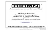 Innovations pour la mobilité - Ricon Corp-ii. 32DPF50F.A . HISTORIQUE DES RÉVISIONS . RÉV PAGES DESCRIPTION DE LA MODIFICATION ECR/ECO . 32DPF50F.A N/A Initial release. This French