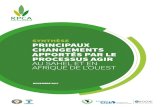 SynthèSe PrinciPaux changementS aPPortéS Par le ProceSSuS agir au Sahel et … · 2019. 11. 14. · aux jeunes et concernant la sécurité alimentaire et la nutrition, la protection