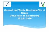 Conseil de l’École Doctorale Vie et Santé Université de Strasbourged.vie-sante.unistra.fr/uploads/media/Diaporama_conseil... · 2016. 11. 24. · 2015/2016 14,080 2eme sur 17
