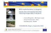 WFD implementation in Bulgaria Inputs and conclusions from the Twinning Project … · 2010. 9. 30. · 2. Some outputs of the project Like in most of the Member States, the economic