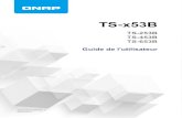 Guide de l utilisateur du TS-x53B · Le TS-x53B est compatible avec les disques durs 2,5 et 3,5 pouces, ainsi que les SSD. Installation des disques durs de 3,5 pouces Avertissement