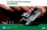 La loi sur les armes modifiée - FTIRPL · fédération de tir reconnue par la Communauté française, flamande ou germanophone et vous possédez une arme à feu conçue pour le tir