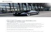 Hyundai avslöjar nya detaljer om ”Prophecy” Concept€¦ · 2020-04-03 15:13 CEST Hyundai avslöjar nya detaljer om ”Prophecy” Concept Offenbach, 3 april 2020 – Hyundai