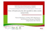 ème journée du Réseau Économique de la Filière Équine -04 … · 7ème journée du réseau REFErences – 04 février 2014 Des infrastructures de qualité à des coûts raisonnés.