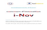 CDC Concours d'innovation · Investissements d’Avenir Calendrier du Concours L’appel à projets du Concours d’innovation i-Nov est ouvert le 29 juillet 2020 (sous réserve de