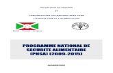 PROGRAMME NATIONAL DE SECURITE ALIMENTAIRE (PNSA) (2009-2015) per country/burundi... · 2020. 3. 16. · i republique du burundi et l’organisation des nations unies pour l’agriculture