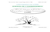 UNIVERSITE DE LOME SCIENCES DE L’ENVIRONNEMENT · Rev. Sc. Env. Univ., Lomé (Togo), 2012, n° 009 ISSN 1812-1403 UNIVERSITE DE LOME SCIENCES DE L’ENVIRONNEMENT PRESSES DE L’UL