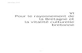 VI Pour le rayonnement de la Bretagne et la vitalité ... · Région Bretagne - BP 2018 Mission VI - Pour le rayonnement de la Bretagne et la vitalité culturelle bretonne \\ Synthèse
