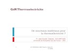 De nouveaux matériaux pour la thermoélectricitégdr-thermoelectricite.cnrs.fr/GDR2007-2010/Contributions...Les matériaux de la thermoélectricité Actuels En devenir Du futur,…