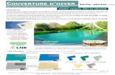 COUVERTURE HIVER - baches-piscines.com...TEL: 05 56 96 66 79 Email: contact@baches-piscines.com. Des versions et des finitions pour tous types de bassins COUVERTURE D ...
