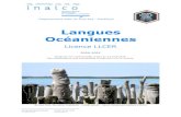 Brochure licence 2020-21 - Langues Océaniennes...Principes généraux de la scolarité • Le cursus de licence est réparti sur trois années (L1, L2, L3). • L’année est divisée