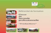 Classe de Seconde professionnellepaz-a-pas.ensfea.fr/wp-content/uploads/sites/6/... · - Horticulture - Vigne et vin - Agroéquipement - Élevage canin et félin - Aquaculture - Activités