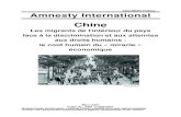 Chine. Les migrants de l'intérieur du pays face à la ......Chine. Les migrants et le coût humain du « miracle » économique 3 EFAI – mars 2007 Index AI : ASA 17/008/2007 quaux