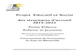 Projet Educatif et Social - cc- Projet Educatif et social structures dâ€™accueil Petite enfance / Enfance